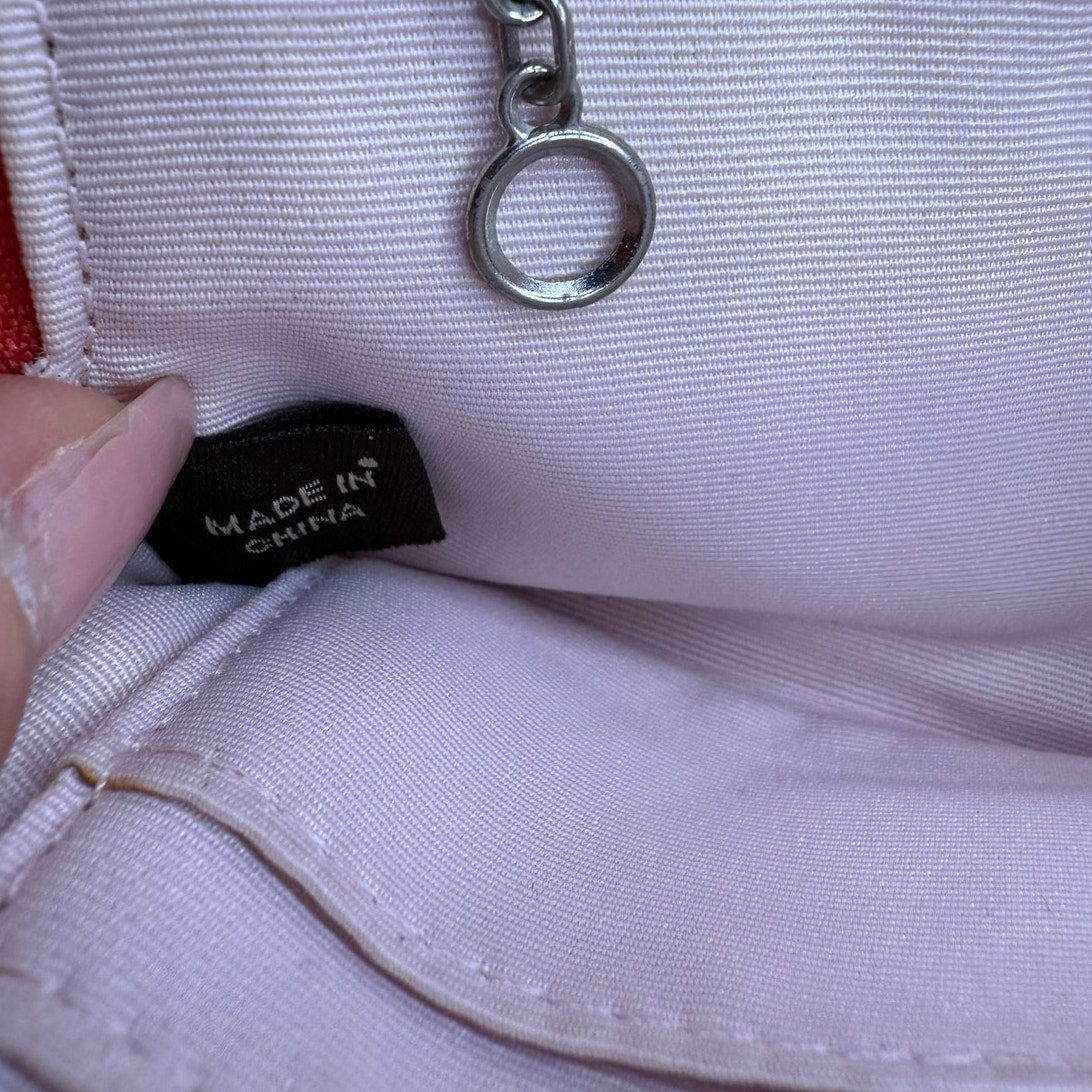 COACH Pink Signature Canvas Wristlet w/ Card Slot