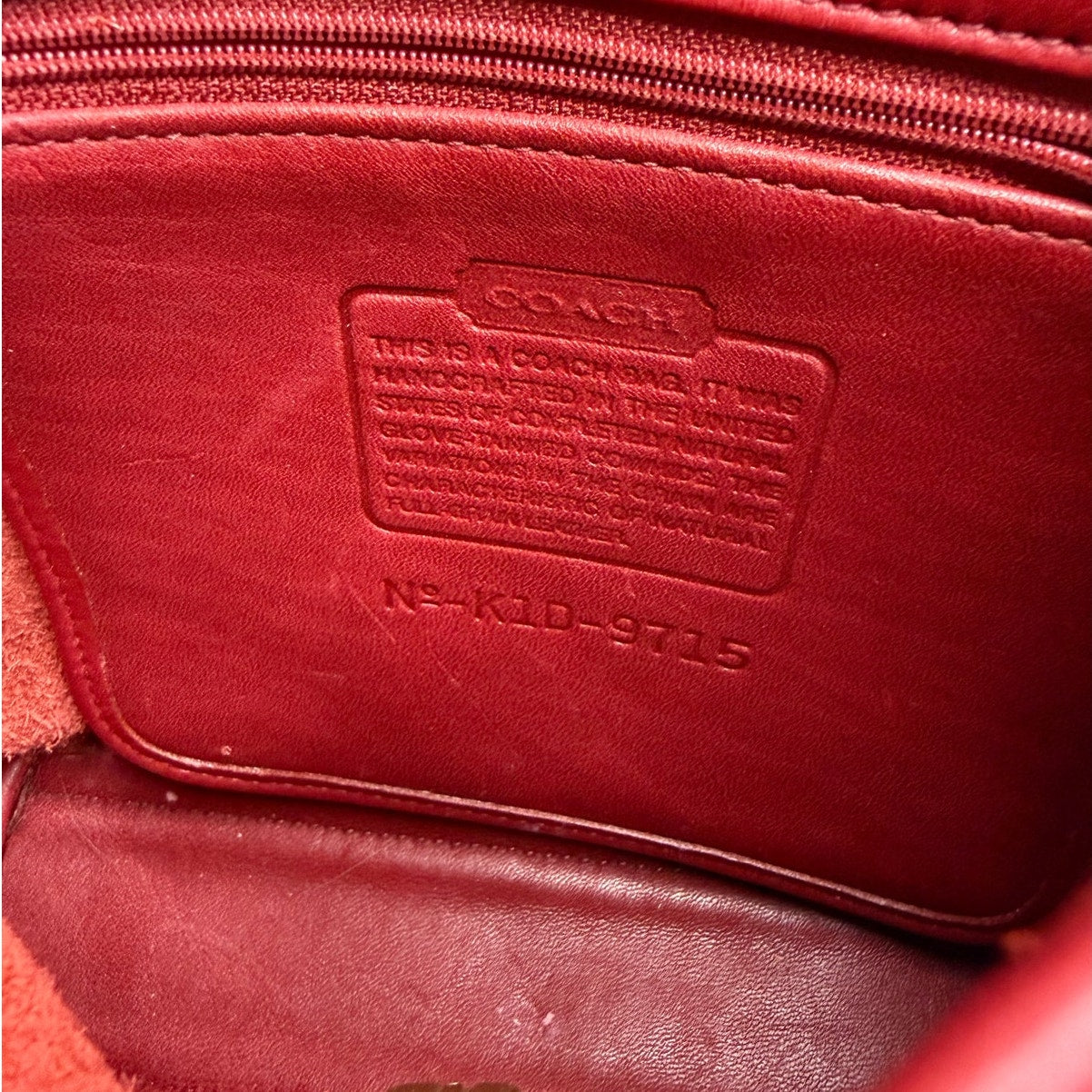 Vintage Coach y2k Red Legacy Companion Flap Crossbody Shoulder Bag