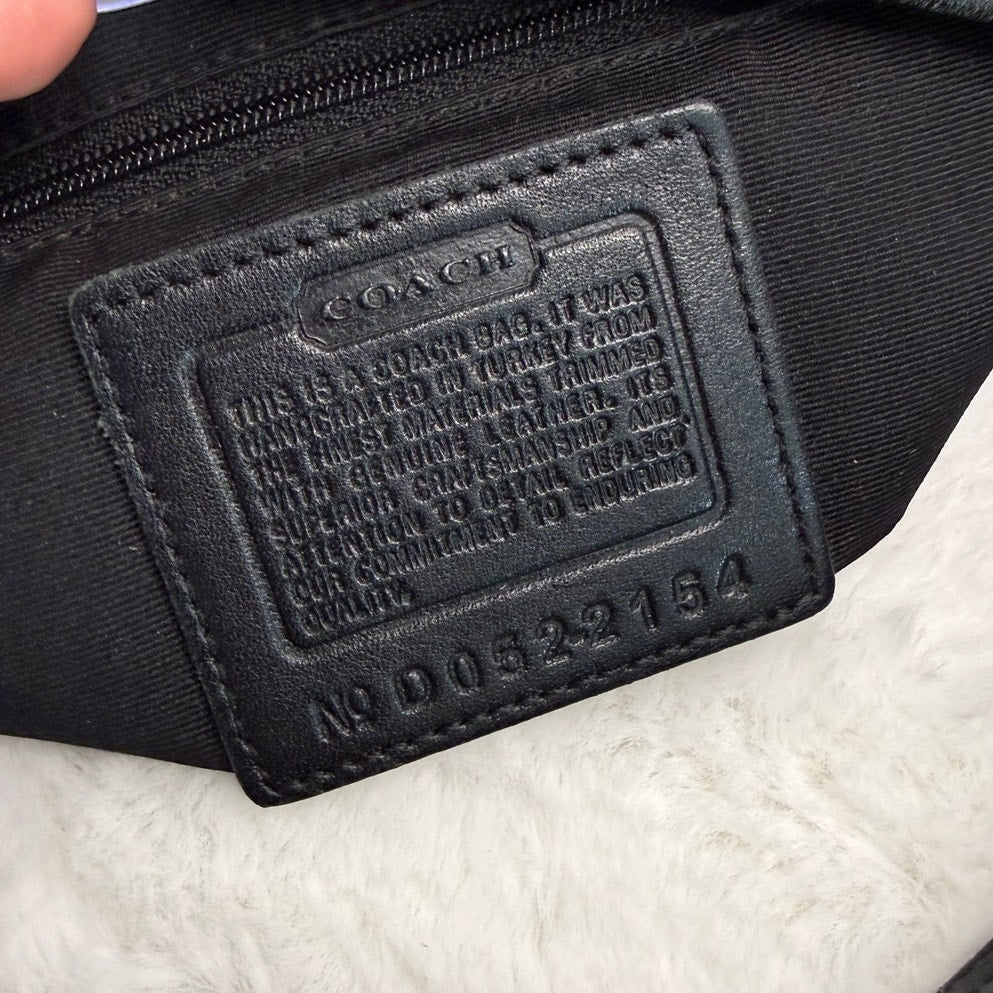 y2k Coach Vintage Soho Black Hobo Shoulder Bag