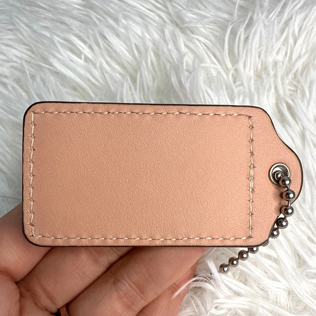 2.5" COACH Fob Bag Charm Hang tag Hangtag
