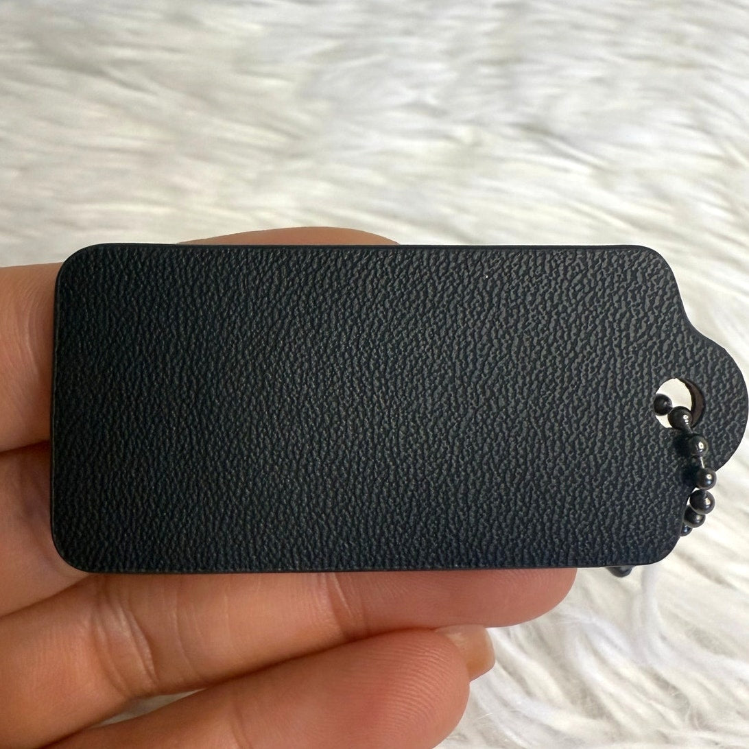 2" COACH Fob Bag Charm Hang tag Hangtag