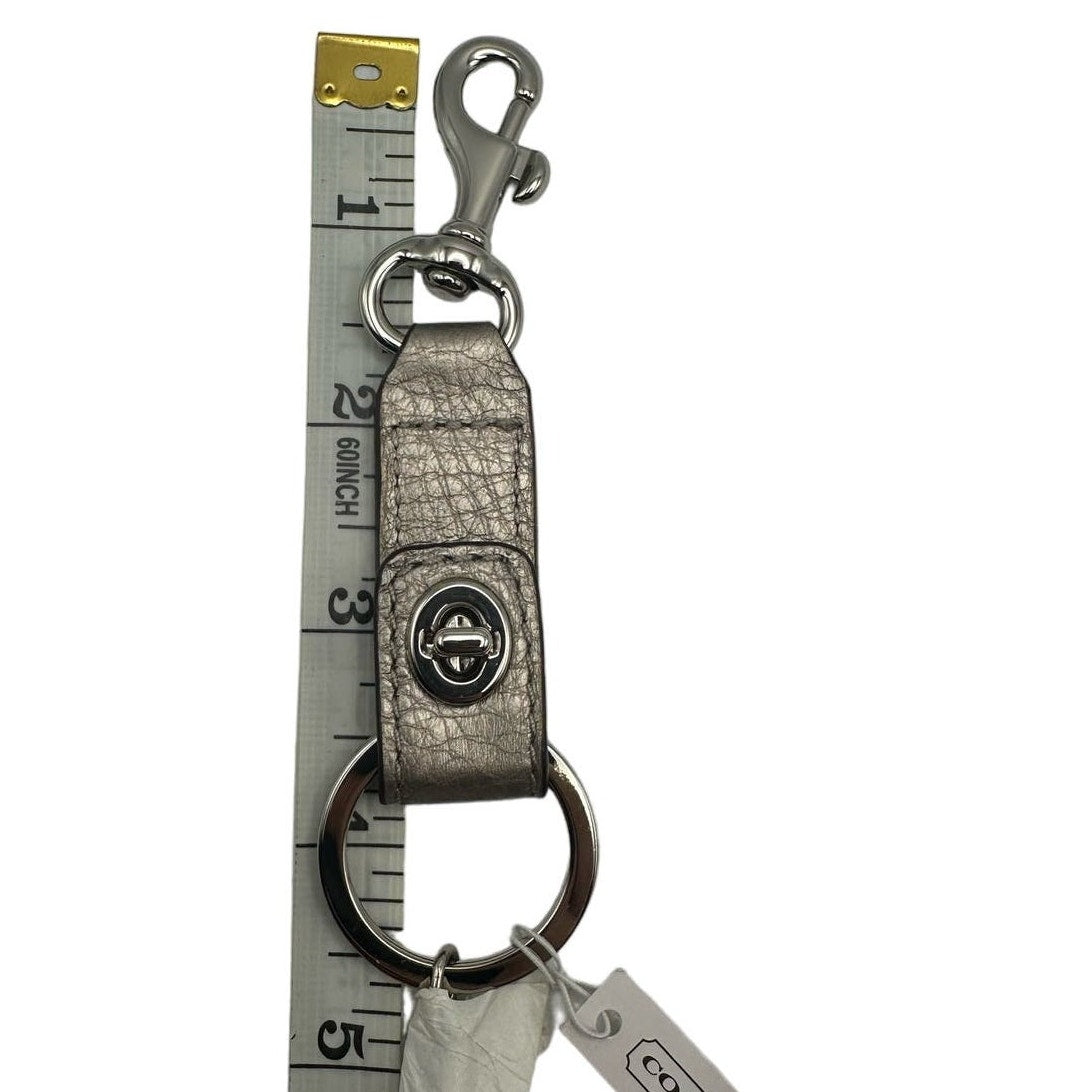 NWT y2k COACH Double Turnlock Bag Charm Key Fob