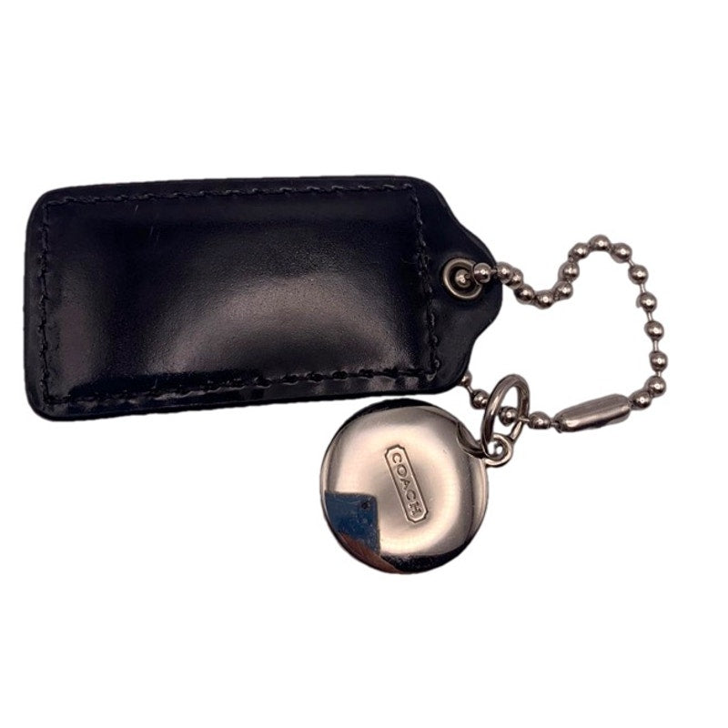 2" COACH Patent Leather Fob Bag Charm Hang tag Hangtag