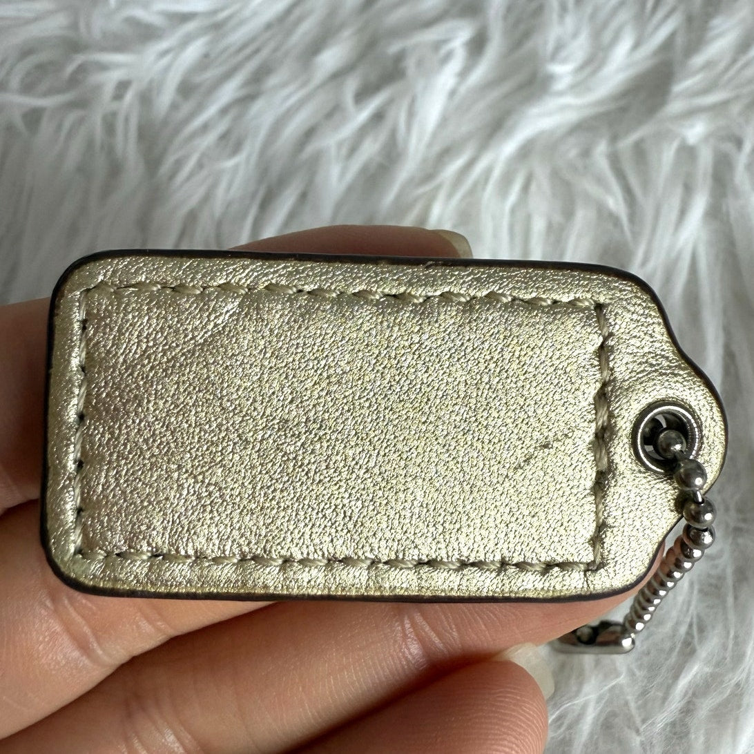 1.5" COACH Fob Bag Charm Hang tag Hangtag