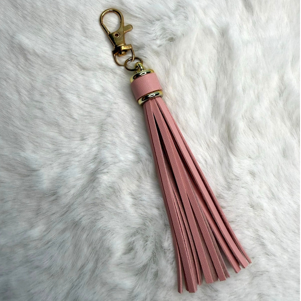 NEW Pink Tassel Bag Charm Tassels Keychains Purse Fashion Charm
