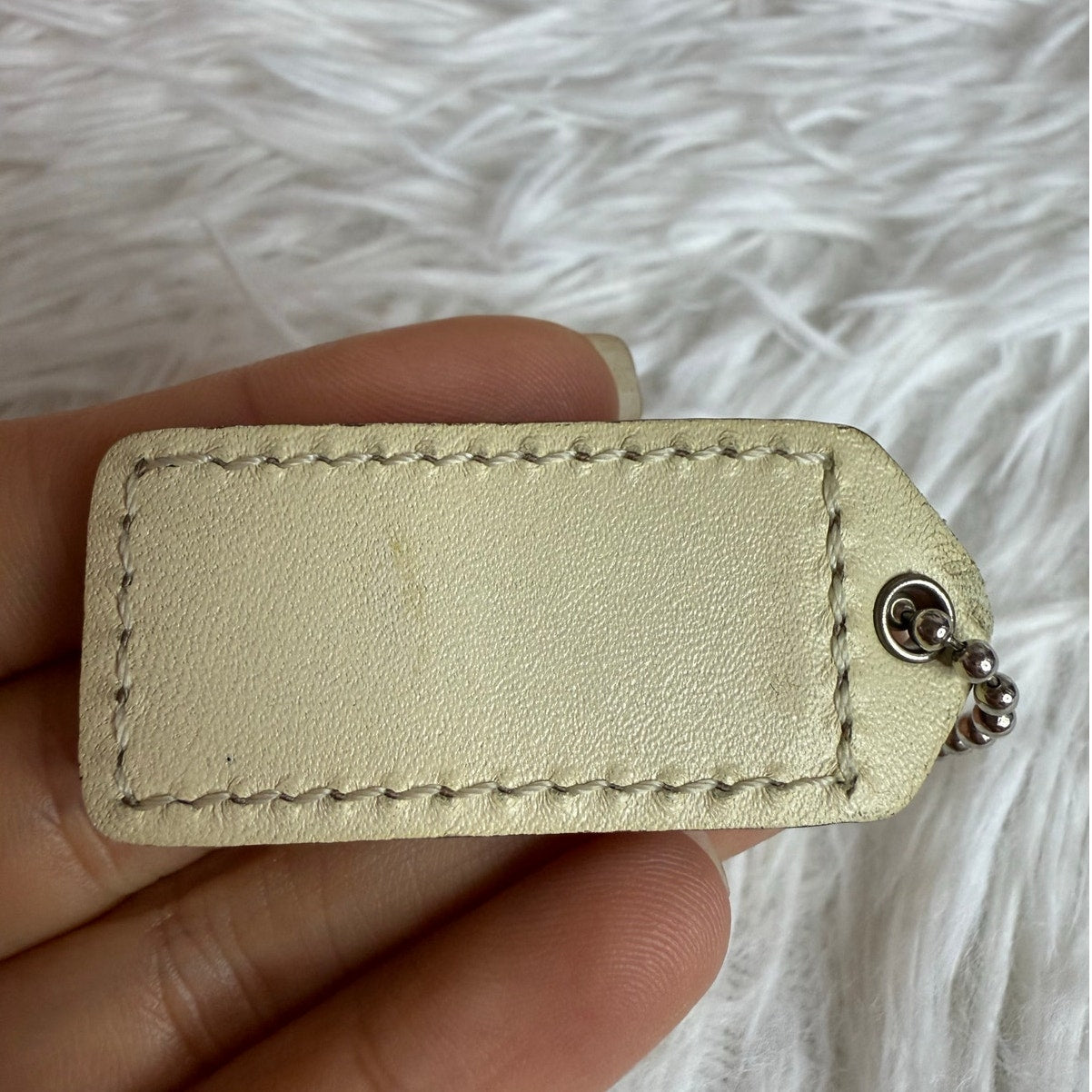 1.5" y2k COACH Vintage Fob Bag Charm Hang tag Hangtag