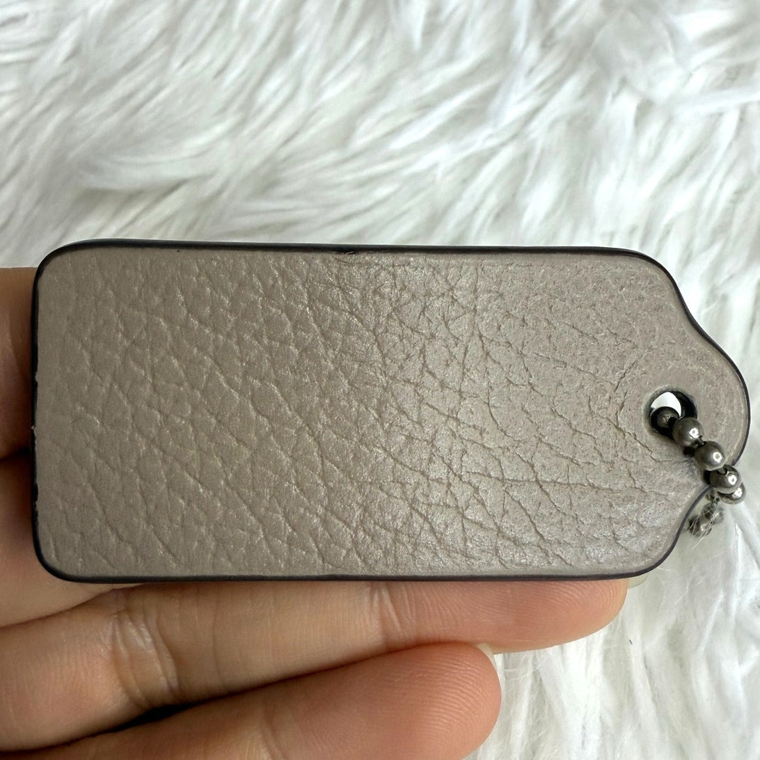2" COACH Fob Bag Charm Hang tag Hangtag