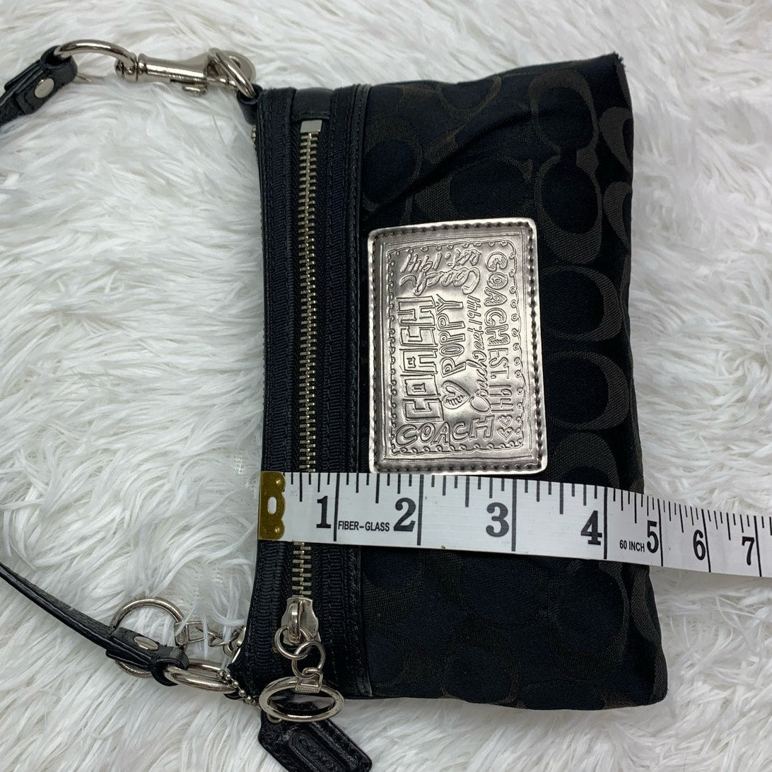 y2k COACH Poppy Black Mini Purse Wristlet