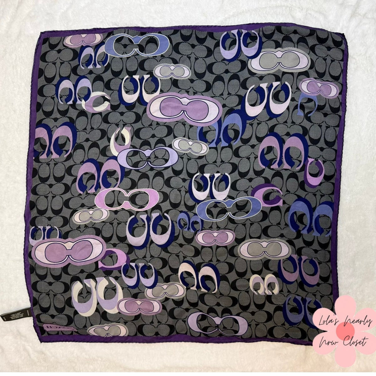 COACH Daisy Graffiti Collection Scarf