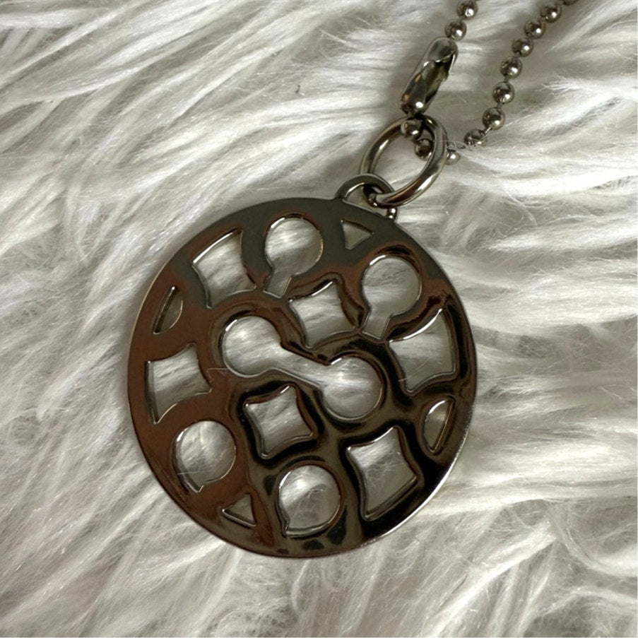 1" Coach Metal "C" Signature Fob Bag Charm Hang tag Hangtag