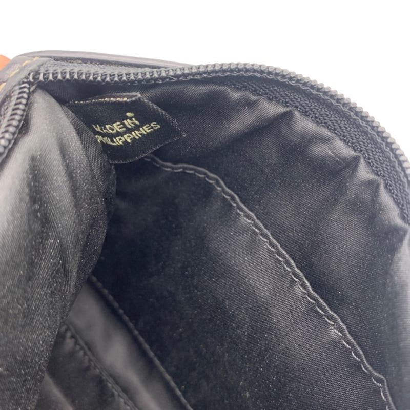 COACH Black and Gray Signature Canvas Wristlet