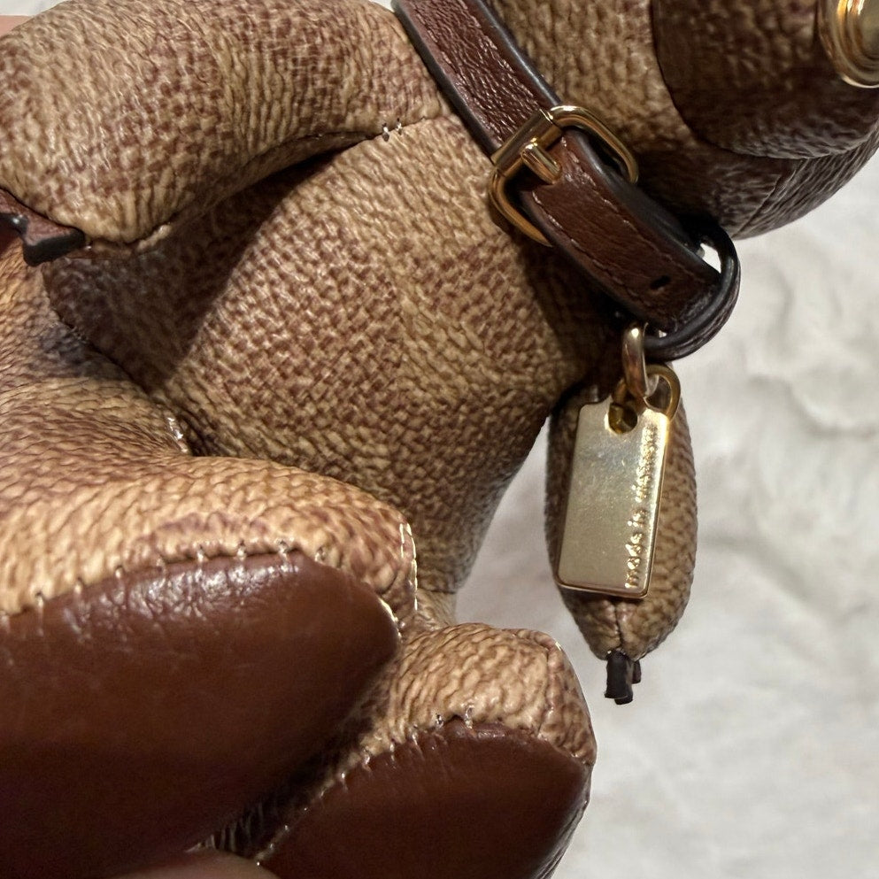 COACH Collectible Bear Bag Charm In Signature Canvas