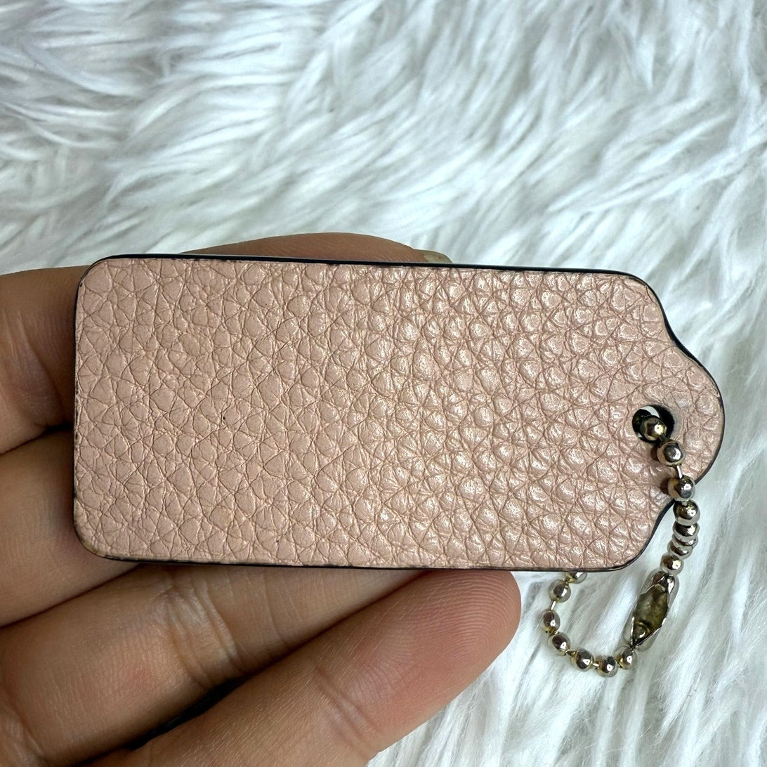 2" COACH Fob Bag Charm Hang tag Hangtag