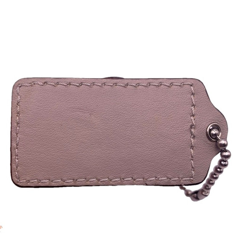 2" COACH Gray Fob Bag Charm Hang tag Hangtag