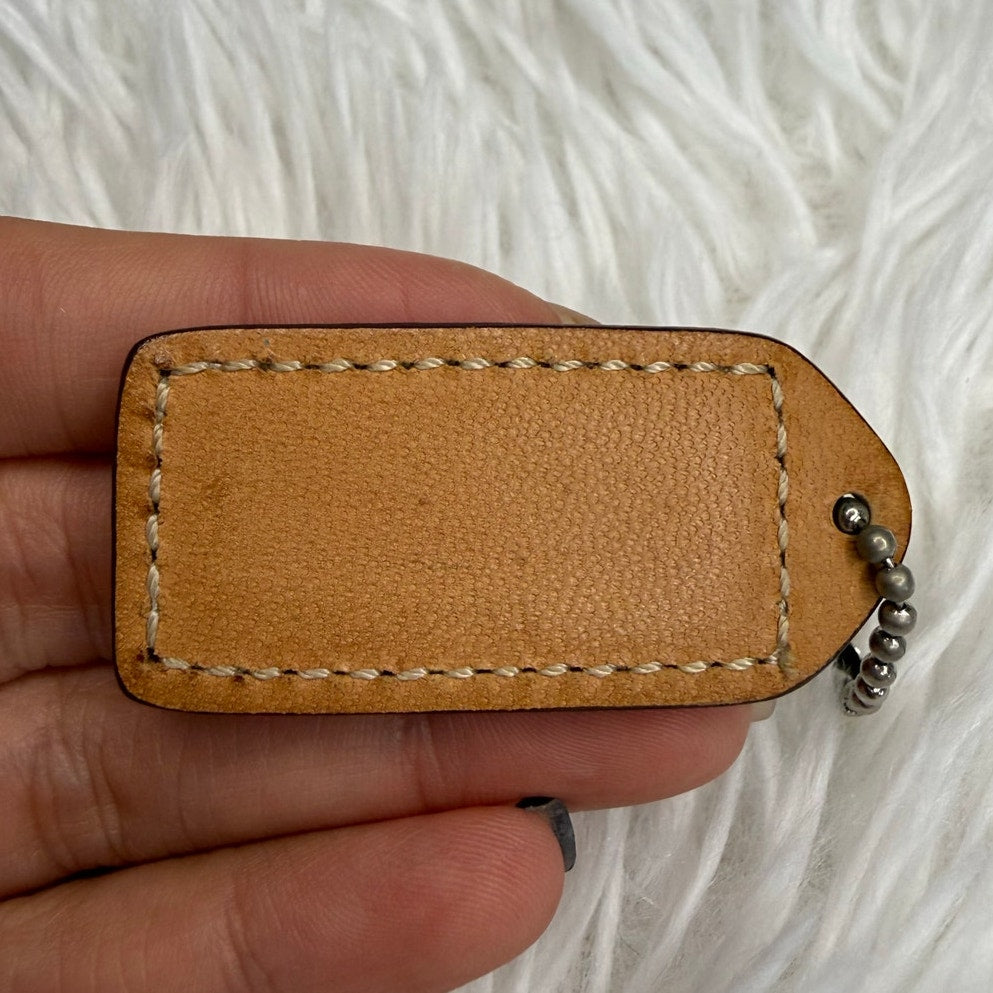 1.5” Y2K COACH Vintage Fob Bag Charm Hang tag Hangtag