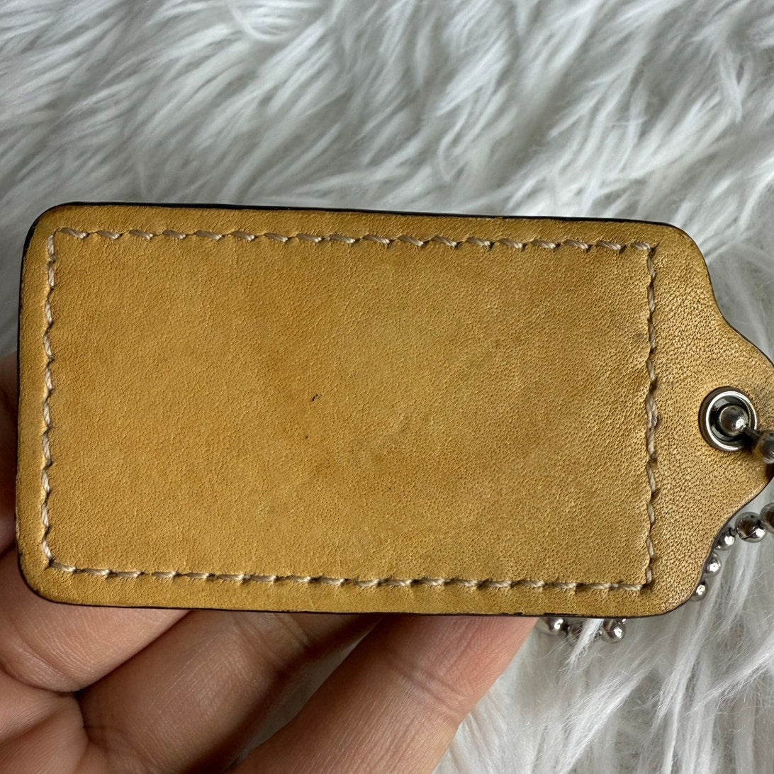 2.5" COACH Fob Bag Charm Hang tag Hangtag