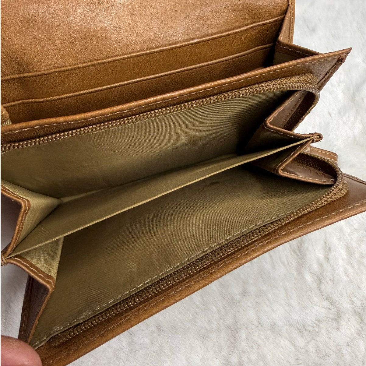 y2k Coach Vintage Brown Soho Buckle Wallet