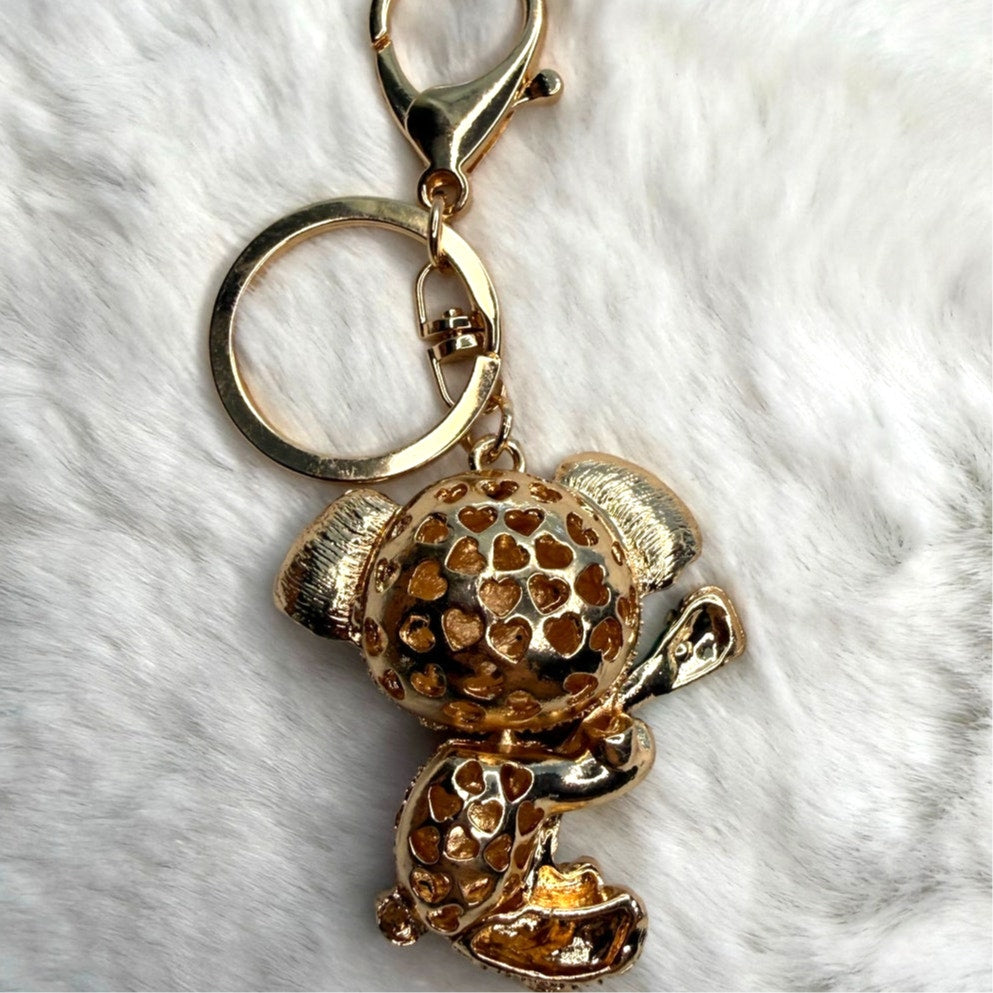 Koala Bear Bling Pink Rhinestone Keychain Fashion Charm Bag Charm