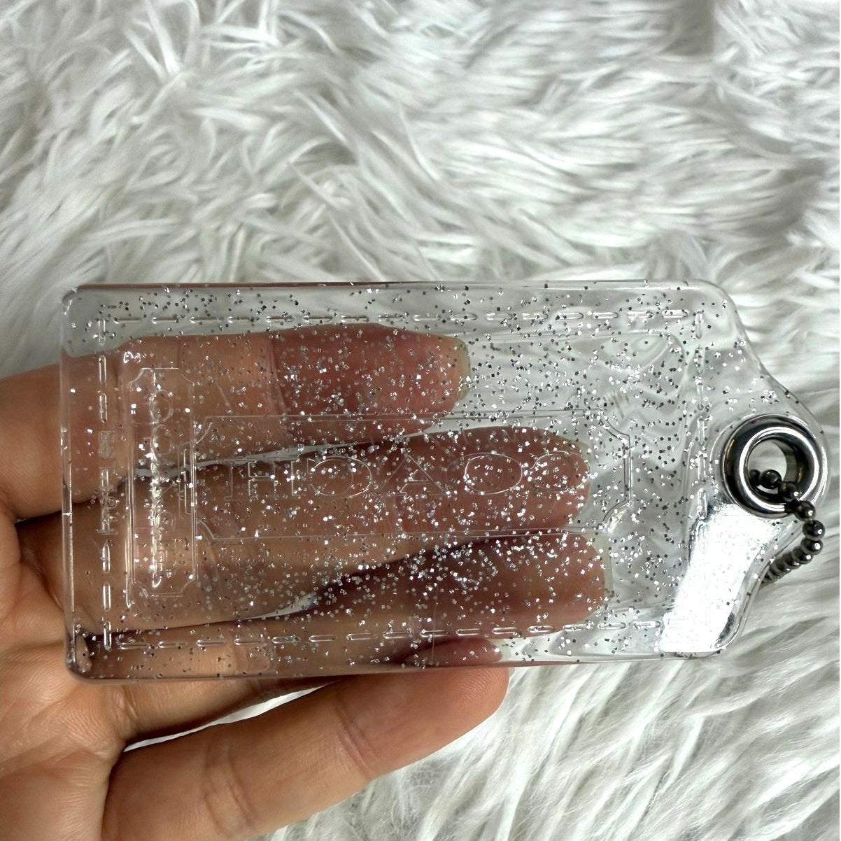 3" COACH Poppy Fob Bag Charm Hang tag Hangtag