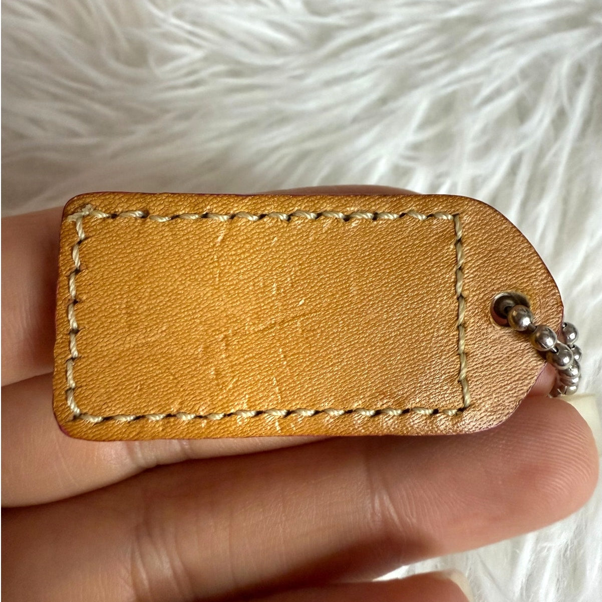 1.5" y2k COACH Fob Bag Charm Hang tag Hangtag