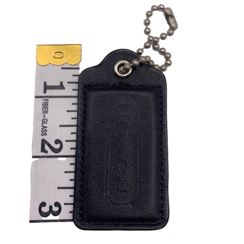 COACH Black HangTag Bag Charm Fob