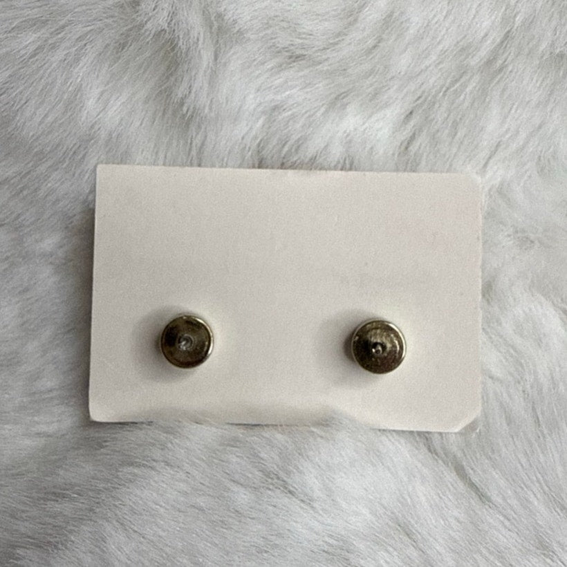 MICHAEL KORS Est 1981 Gold-Tone Logo Padlock Stud Earrings