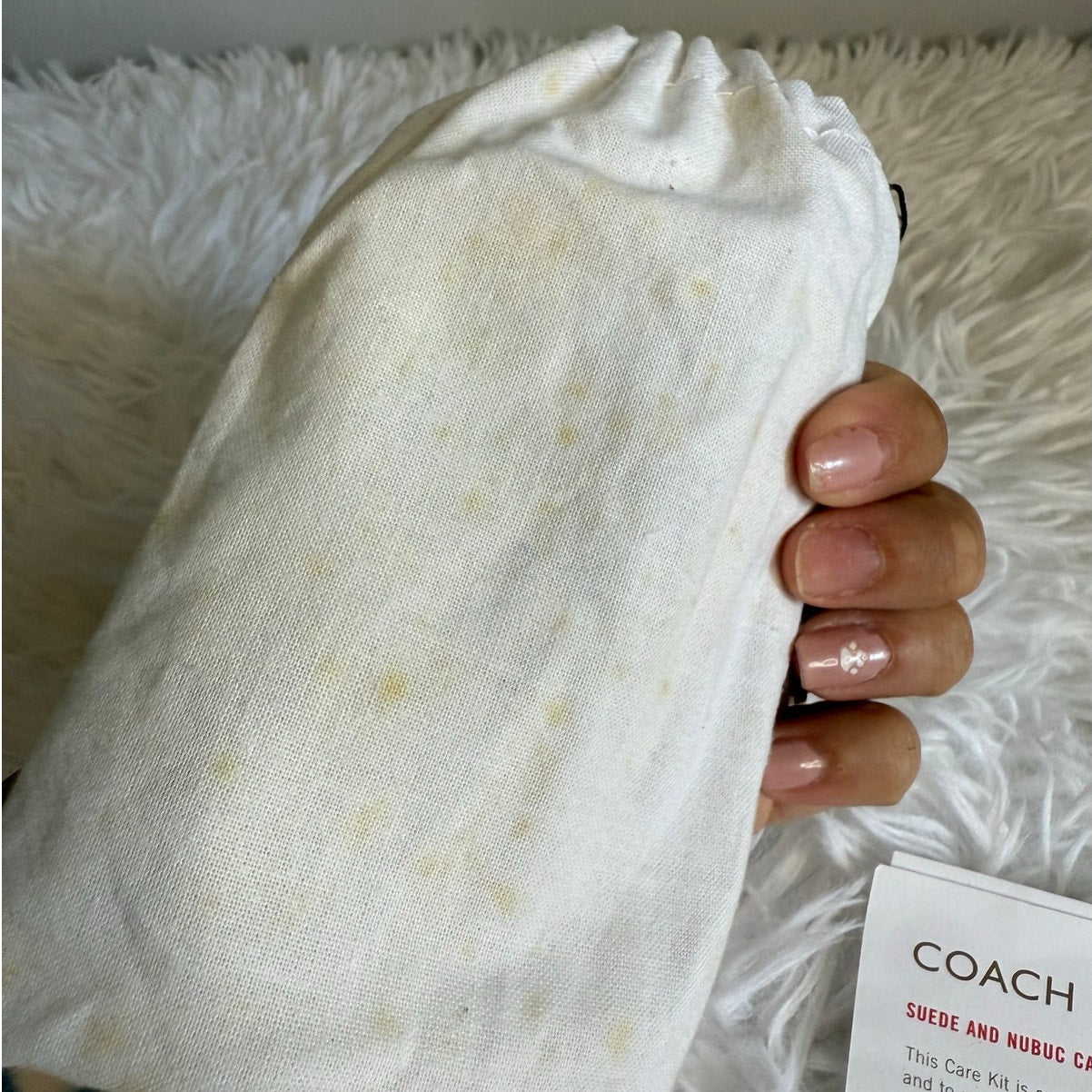 Vintage Coach Suede and Nubuck Care Kit with Small Dust Bag