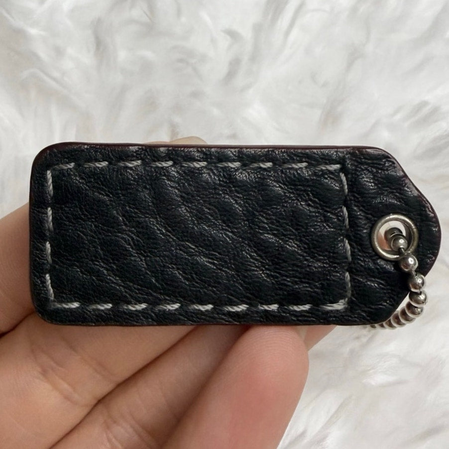 1.5” COACH Fob Bag Charm Hang tag Hangtag