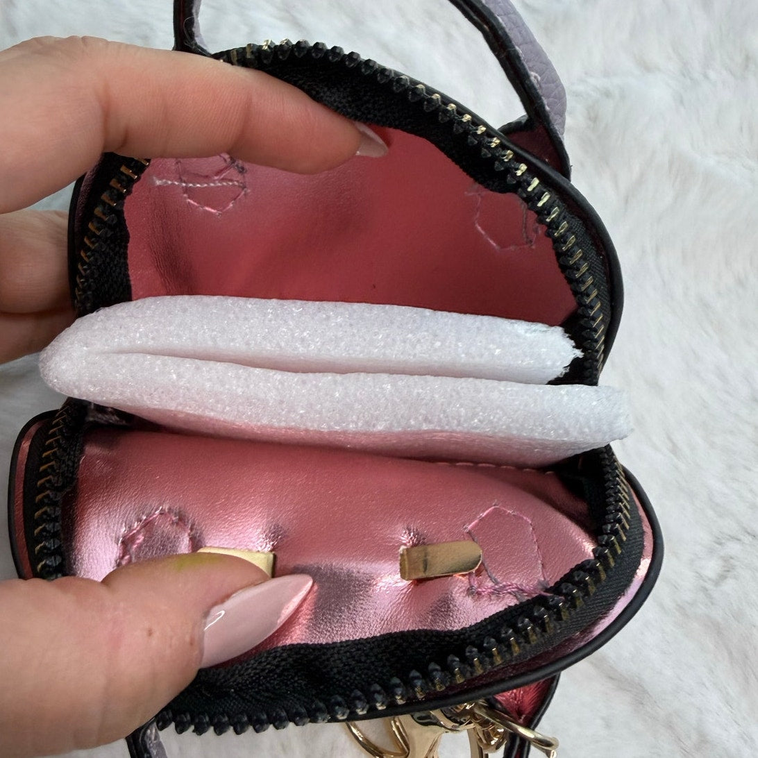 Mini Tote Bag Keychain Coin Purse Mini Pouch Zipper Fashion Charm Bag Charm