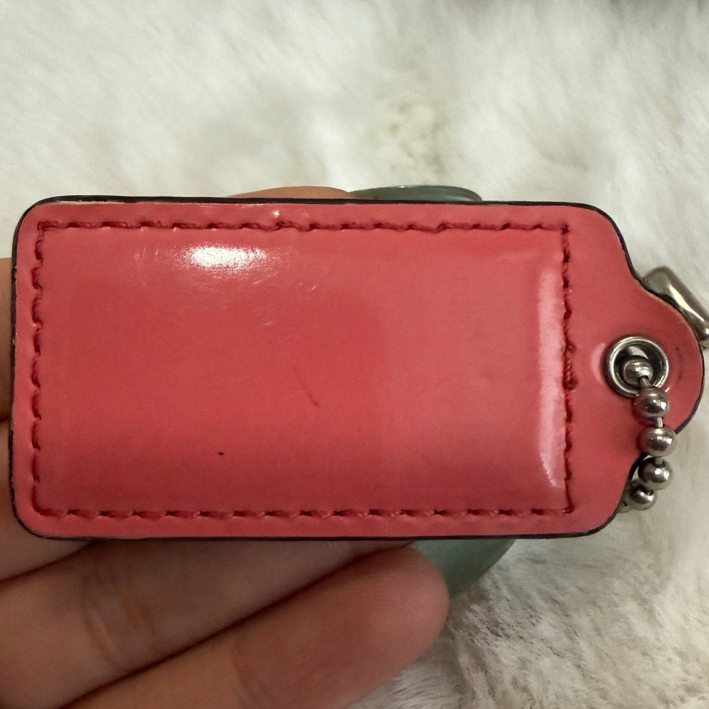2" COACH Fob Bag Charm Hang tag Hangtag
