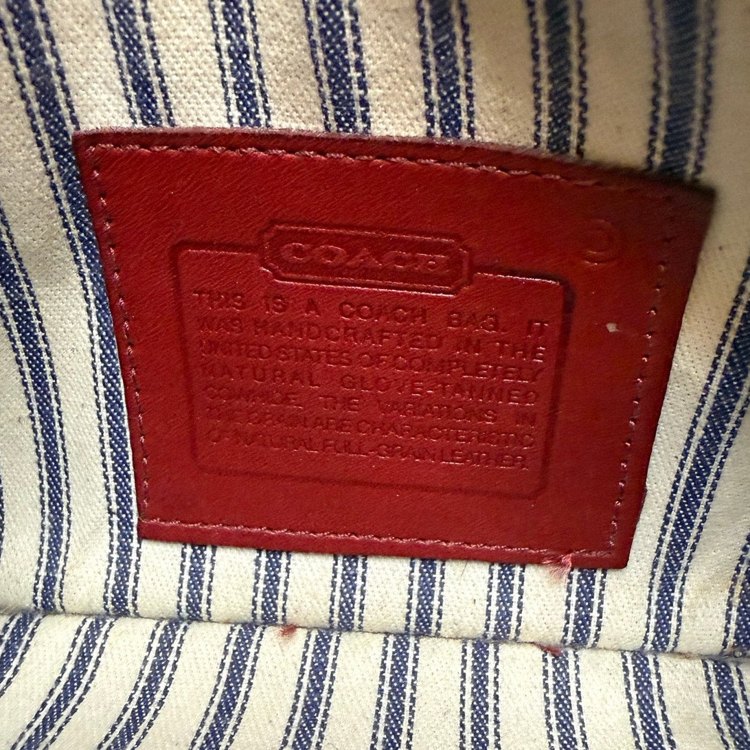 Vintage COACH Red Slim Pouch "Skinny Case" Style 7170