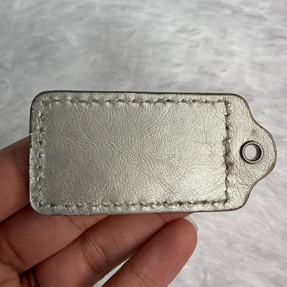 2" COACH Fob Bag Charm Hang tag Hangtag