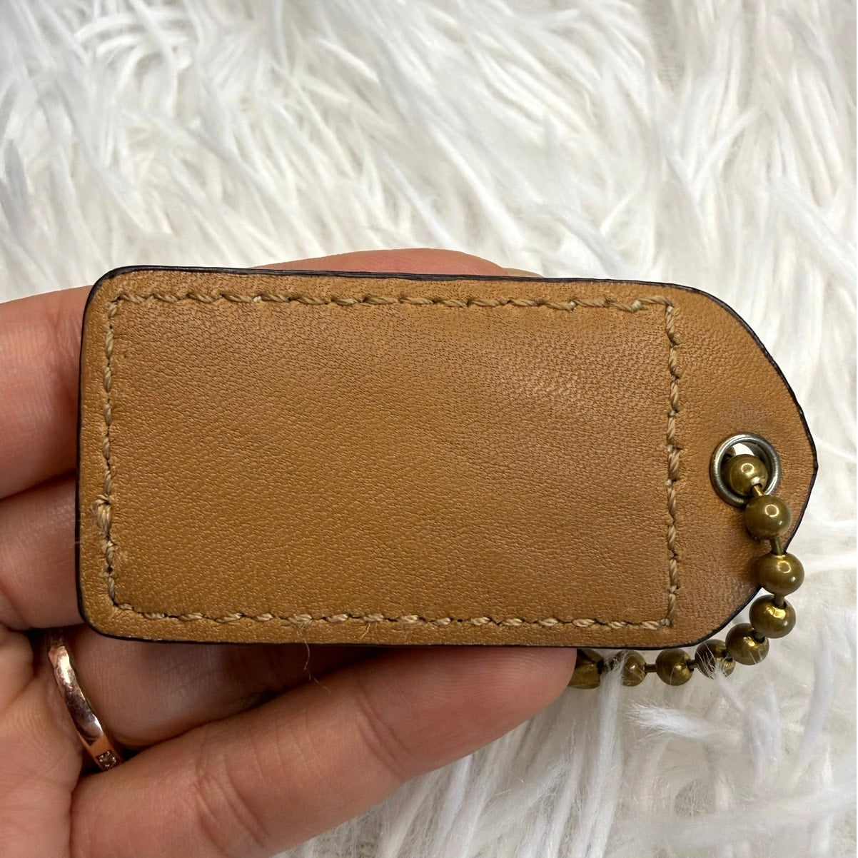 2" y2k COACH Vintage Fob Bag Charm Hang tag Hangtag