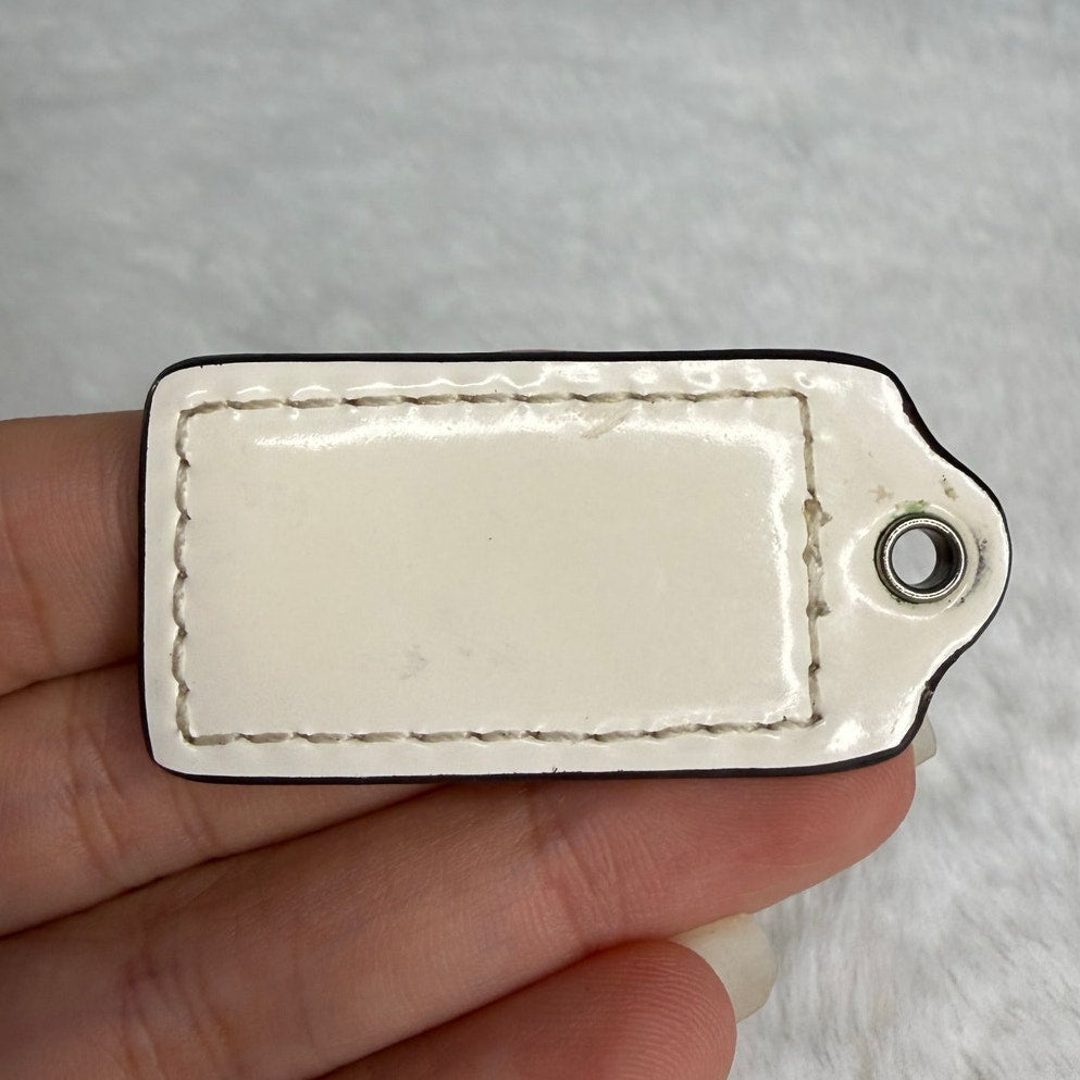 1.5" COACH Fob Bag Charm Hang tag Hangtag