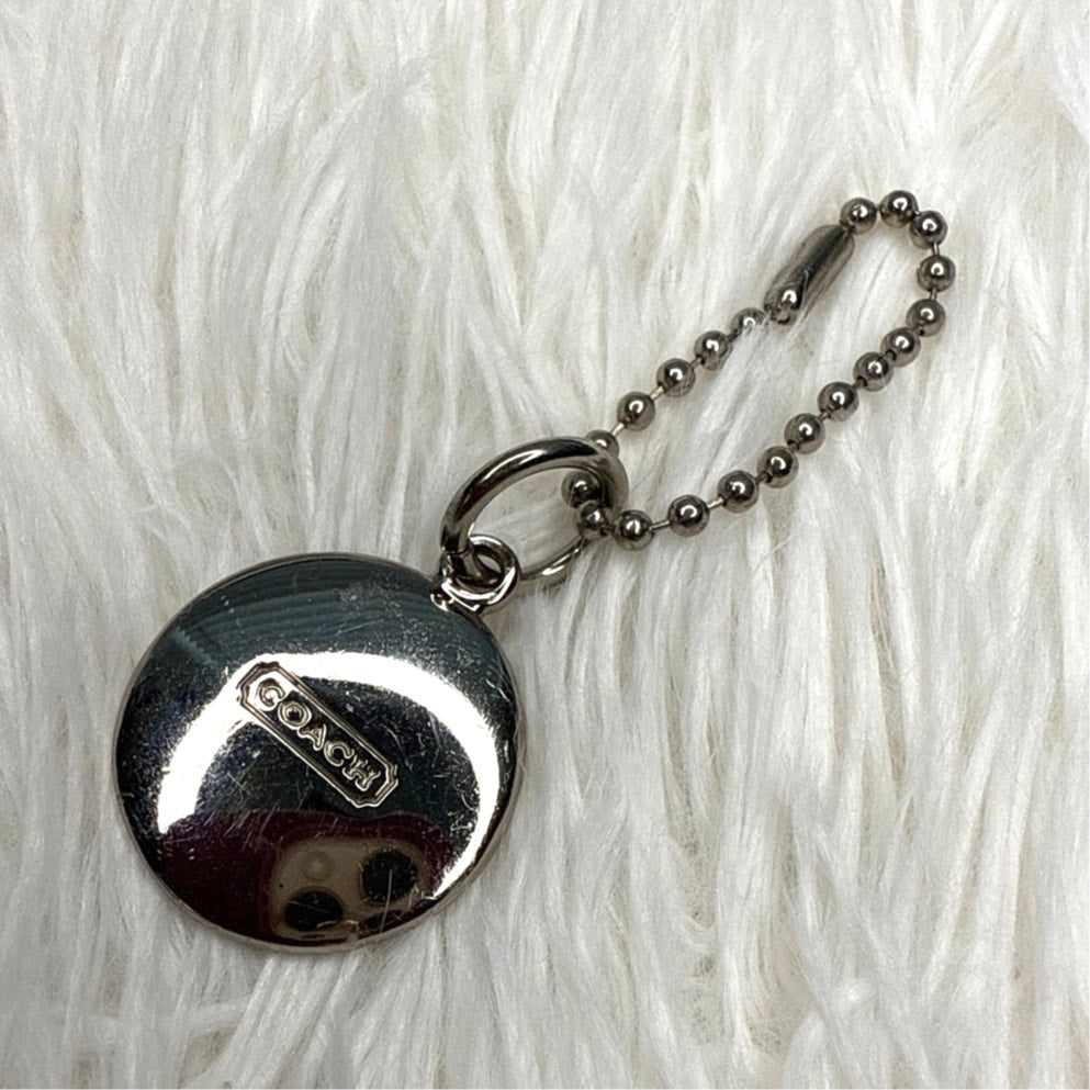 1" Coach Metal Circle Replacement Hangtag Hang Tag Bag Charm