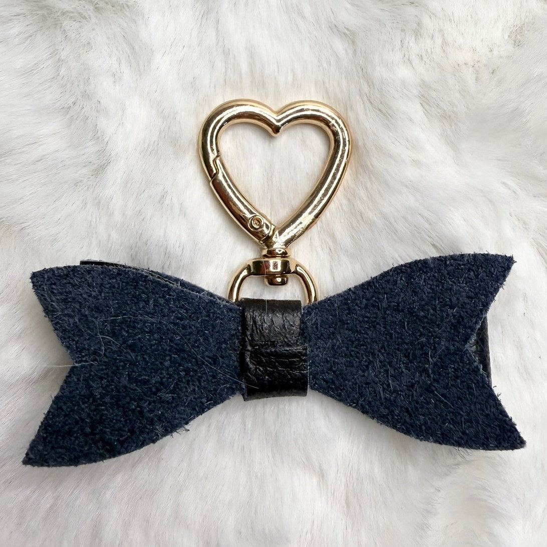 Fashion Navy Bow Bag Charm Key Fob