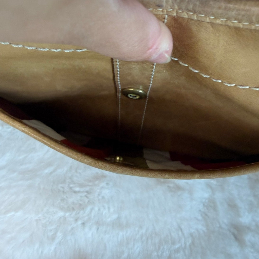 y2k Coach Legacy Tan Ergo Hobo Shoulder Bag