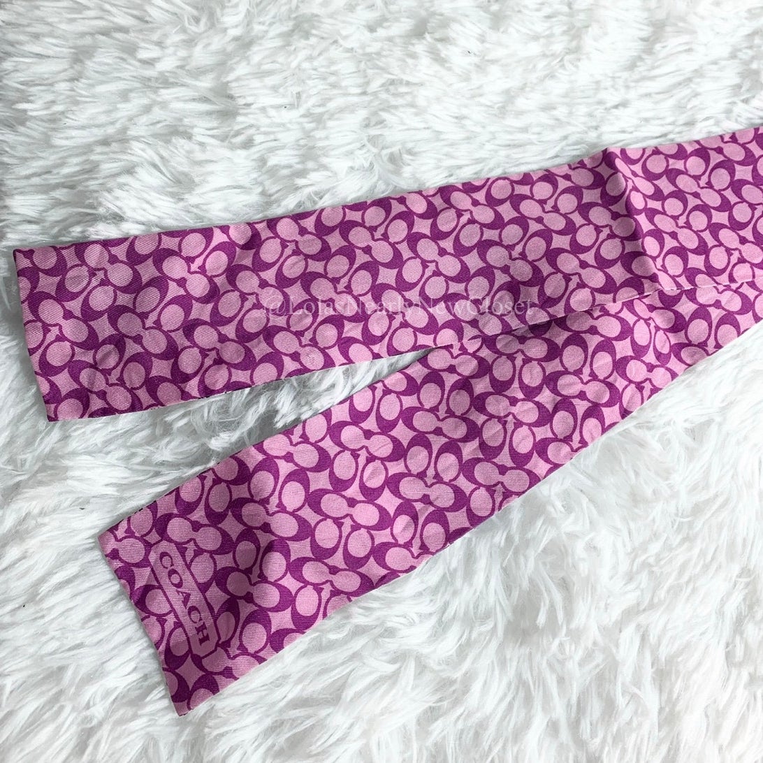 y2k Coach Vintage Butterfly Heart Reversible Scarf