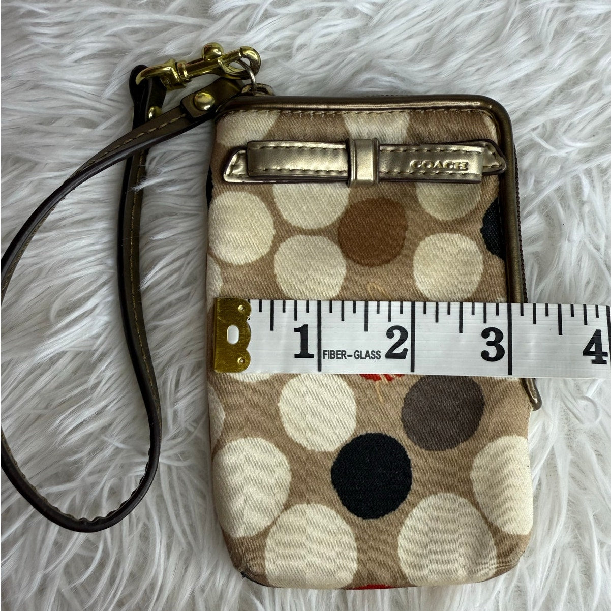 COACH Polka Dot Wristlet Card holder Cardholder