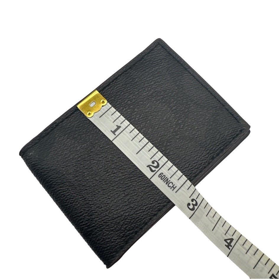 COACH Black Coated Canvas Card Wallet