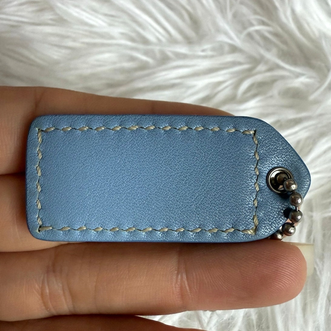 1.5" y2k COACH Fob Bag Charm Hang tag Hangtag