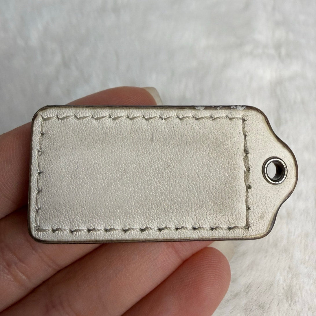 1.5" COACH Fob Bag Charm Hang tag Hangtag