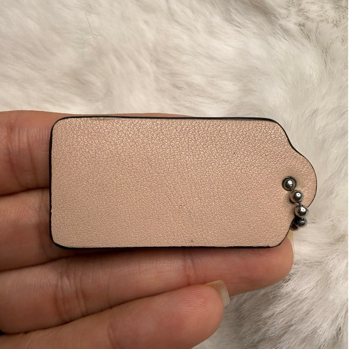 1.5” COACH Legacy Fob Bag Charm Hang tag Hangtag