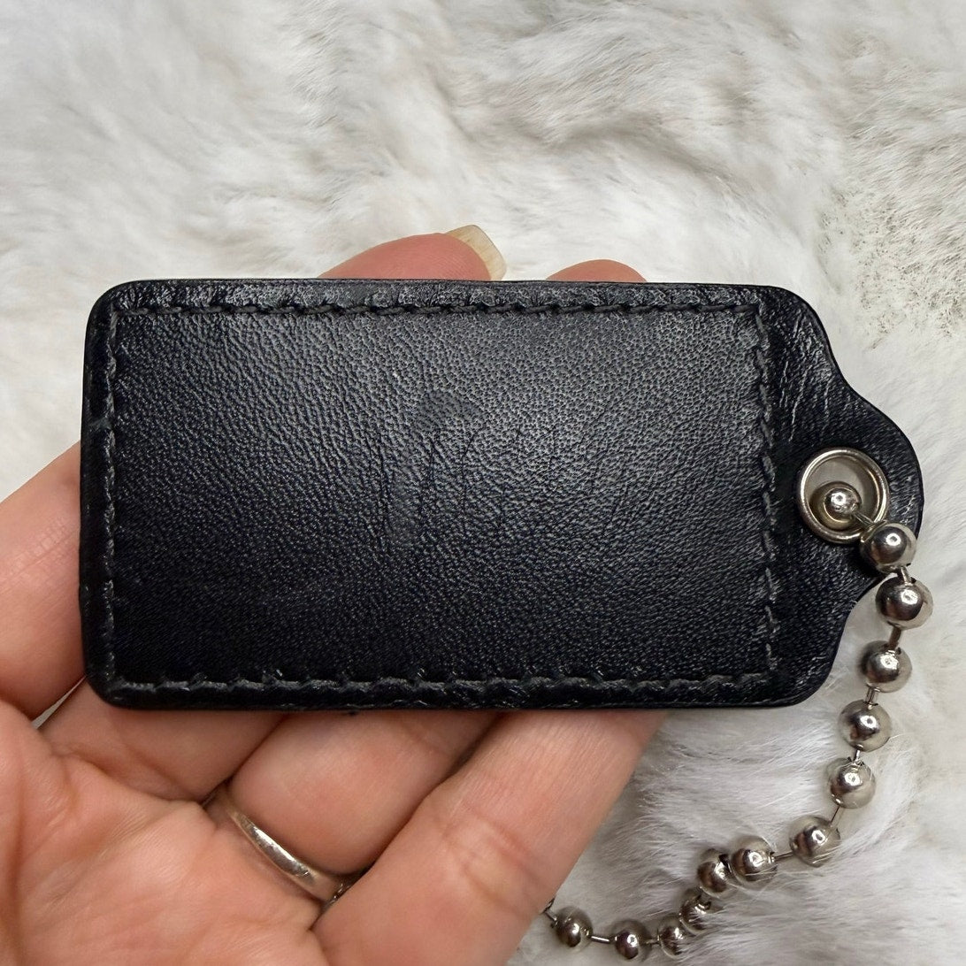 2.5” COACH Fob Bag Charm Hang tag Hangtag