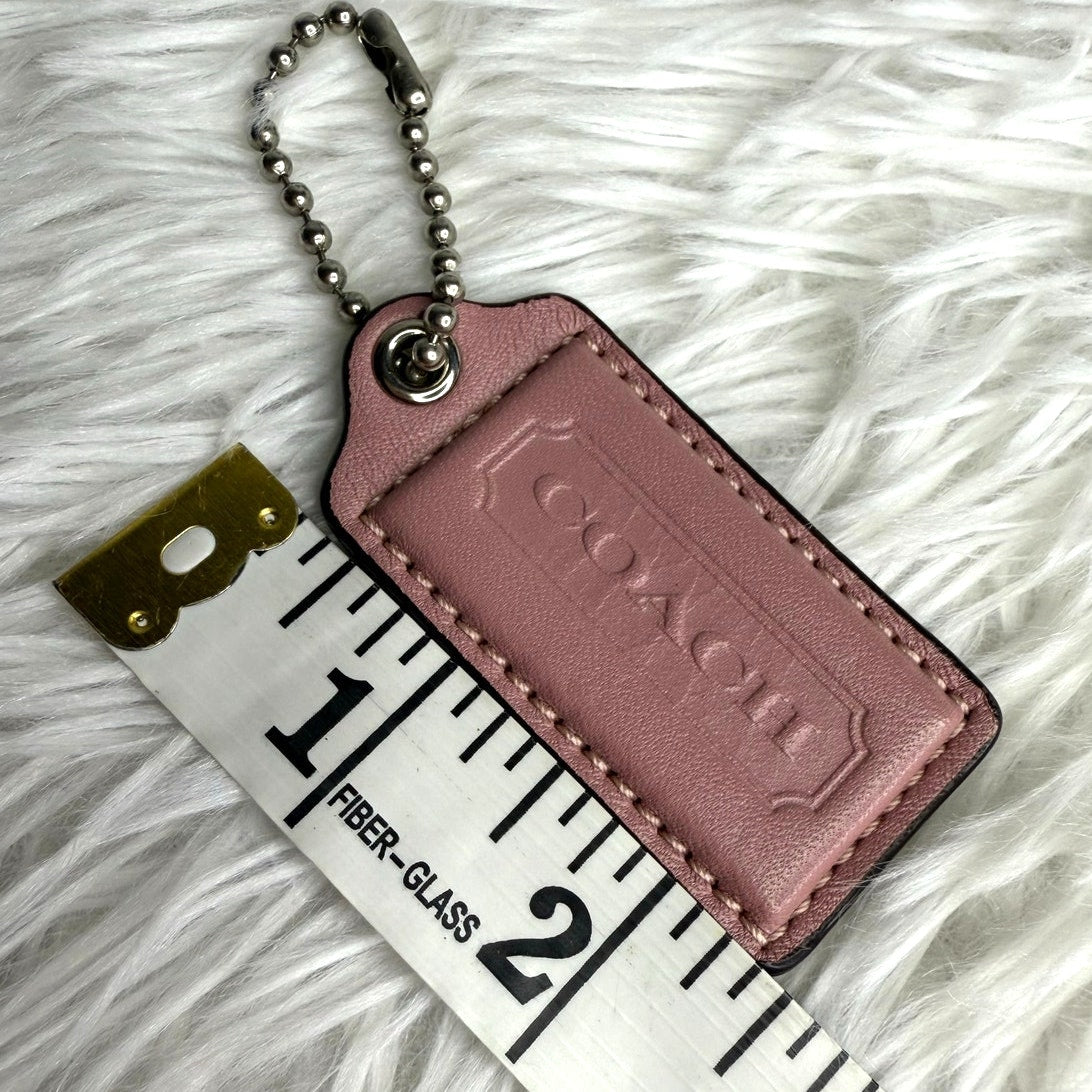 COACH Pink Fob Bag Charm Hang tag Hangtag