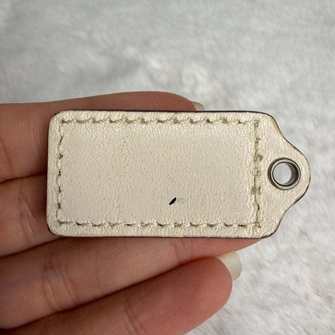 1.5" COACH Fob Bag Charm Hang tag Hangtag