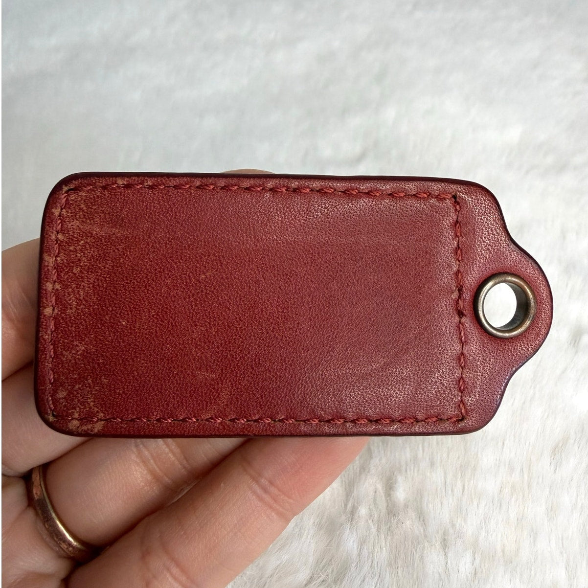 2.5" COACH Fob Bag Charm Hang tag Hangtag