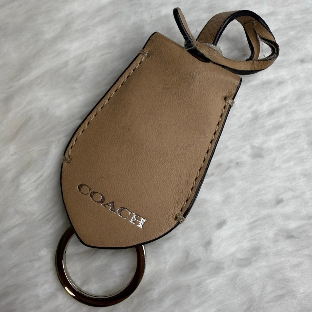 Sale Coach Tan Ring Bag Charm Key Fob