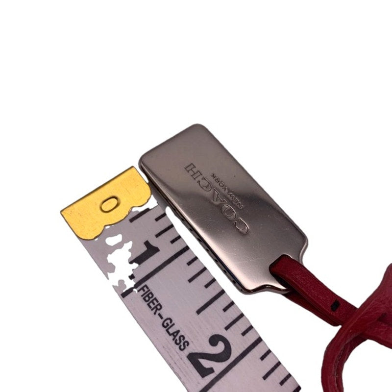 COACH Red Silver Replacement Hang Tag