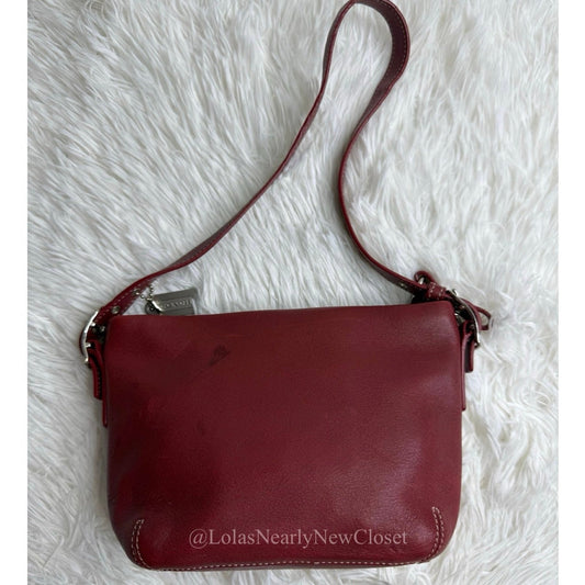 Vintage COACH y2k Red Demi Legacy Mini Duffle bag